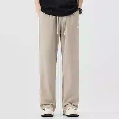 帝狼牛 美式潮牌宽松直筒运动休闲裤 男女同款
