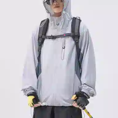 帝狼牛 宽松潮牌山系轻薄户外连帽长袖透气防紫外线防晒服 男女同款