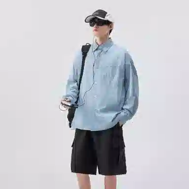 帝狼牛 山系户外翻领宽松舒适落肩防晒服 男女同款