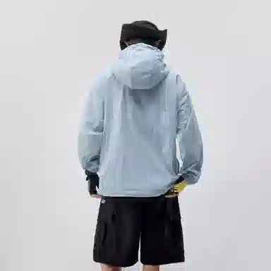帝狼牛 冰丝凉感大帽檐舒适亲肤速干百搭时尚防紫外线轻薄透气轻量化户外通勤日系机能工装风长袖速干防晒服 男女同款