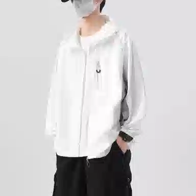 帝狼牛 宽松潮牌山系轻薄户外连帽长袖透气防紫外线防晒服 男女同款