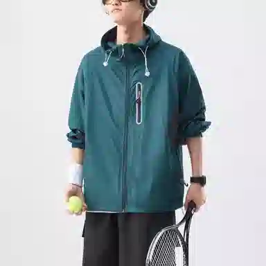 帝狼牛 宽松潮牌山系轻薄户外连帽长袖透气防紫外线防晒服 男女同款