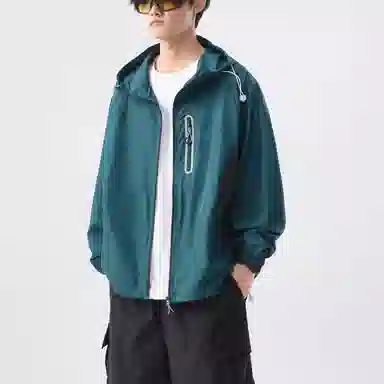 帝狼牛 宽松潮牌山系轻薄户外连帽长袖透气防紫外线防晒服 男女同款