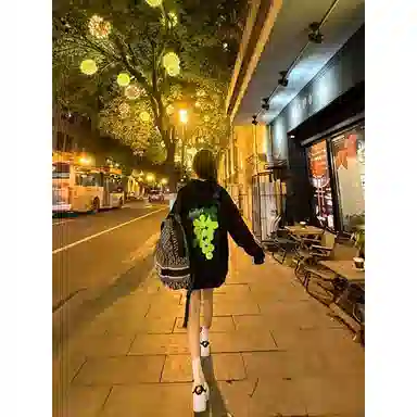 桴生 美式刺绣复古嘻哈风秋季宽松穿搭卫衣 女款