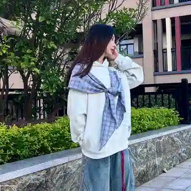 悍戈 日系文艺与学院风兼具的连帽潮流上衣卫衣 男女同款
