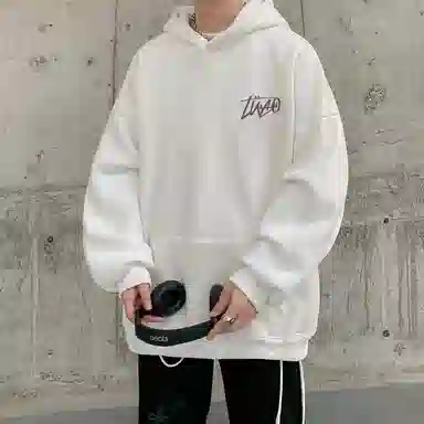 诗丹帝国 潮牌美式重磅带帽衣服男生秋冬季青少年休闲宽松早秋运动穿搭情侣外套卫衣 男款