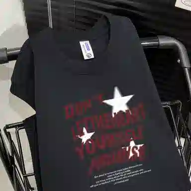 诗丹帝国 美式复古高街潮流潮牌圆领无袖坎肩直筒美式图案印花纯棉宽松透气运动风日常打底通勤无性别主义背心 男女同款