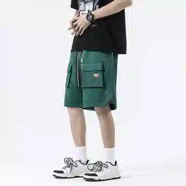 诗丹帝国 美式复古宽松篮球运动外穿工装五分裤潮牌休闲短裤 男款