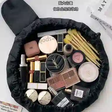 轻迎 懒人化妆包收纳包洗漱包手提包便携旅行包防水宿舍高级感化妆包 防水大容量