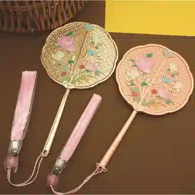 轻迎 国潮古风手持镜梳妆镜小镜子化妆镜随身镜创意文创便携旅行宿舍