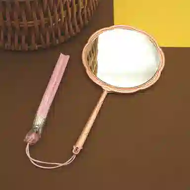 轻迎 国潮古风手持镜梳妆镜小镜子化妆镜随身镜创意文创便携旅行宿舍