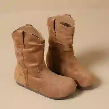 复古简约舒适轻便百搭耐磨防滑瘦瘦勃肯 短靴 女