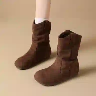 复古简约舒适轻便百搭耐磨防滑瘦瘦勃肯 短靴 女