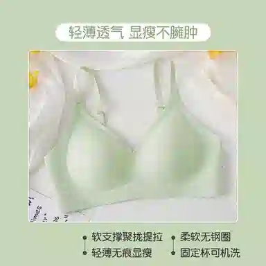 黛尔佳人 内衣女聚拢小胸上托防下垂收副乳薄款大胸显小胸罩无痕女士文胸 女款