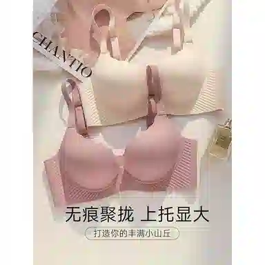 黛尔佳人 小胸聚拢内衣收副乳防下垂无痕文胸 女款