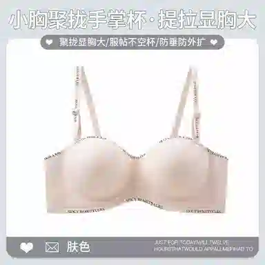 黛尔佳人 无痕内衣女大胸显小胸聚拢夏季薄款防下垂软支撑胸罩文胸 女款