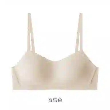 黛尔佳人 云感无痕裸感薄内衣女大胸显小上托无钢圈小胸微聚拢透气睡眠文胸 女款