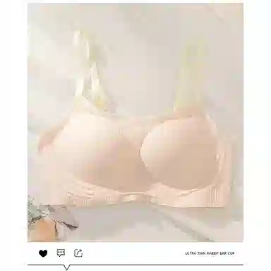 黛尔佳人 无钢圈无痕内衣云朵学生少女小胸聚拢上托运动轻甜美透气内衣文胸 女款