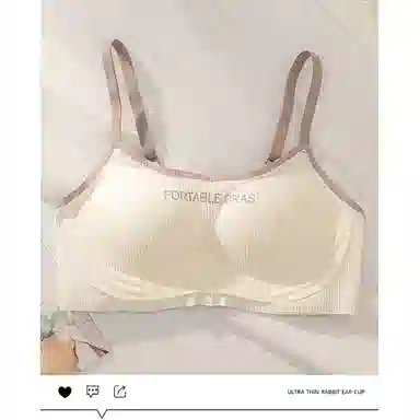 黛尔佳人 无钢圈无痕内衣云朵学生少女小胸聚拢上托运动轻甜美透气内衣文胸 女款