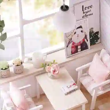 一合鸽 小屋恬静生活手工创意木质 拼装模型