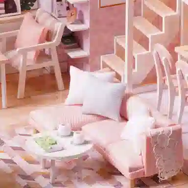 一合鸽 小屋恬静生活手工创意木质 拼装模型