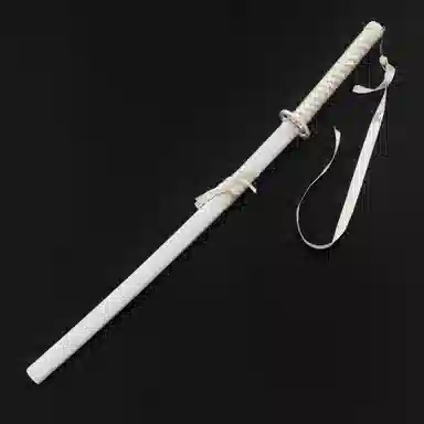 天予小镇 发光袖白雪带灯光 剑木刀带鞘古风 汉服道具武士刃 成品模型