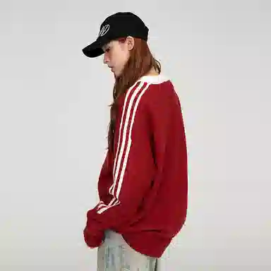 Lonsdale Retro Striped Crewneck Sweater