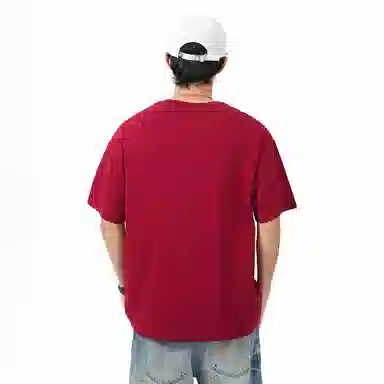 大卫贝肯 纯色宽松适中圆领短袖打底衣 男女同款