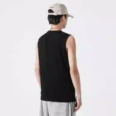 大卫贝肯 基础款美式高街套头坎肩纯色简约无袖宽松背心 男女同款