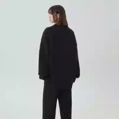 大卫贝肯 简约复古爱心提花宽松休闲可外穿纯色半边绒透气柔软亲肤高弹力长袖圆领情侣居家睡衣套装 男女同款