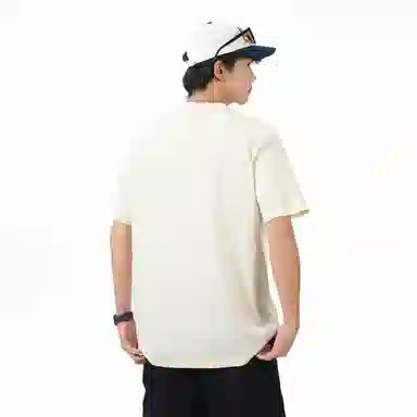 大卫贝肯 纯色宽松适中圆领短袖打底衣 男女同款