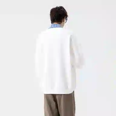 虫小绿 韩系慵懒学院风腊肠狗元素卡通情侣款时尚上衣卫衣 男女同款