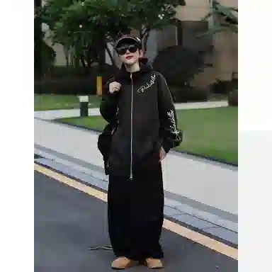 PAUL COSTELLOE Logo Zip Hoodie