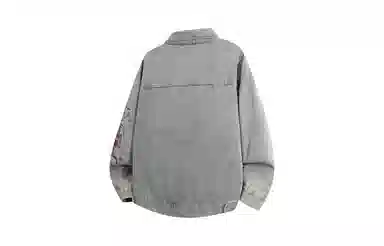 SOIEPLUS Romantic Rose Logo Denim Jacket