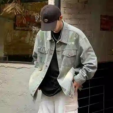 SOIEPLUS Vintage Floral Denim Jacket