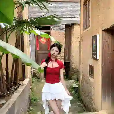 Fashion Brand Slim Tie Short Sleeve T-Shirt Red