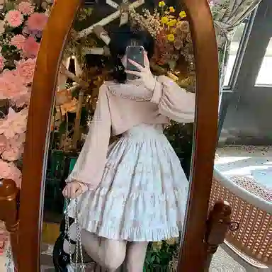 桴生 甜美风多元素融合碎花裙装套装 女款