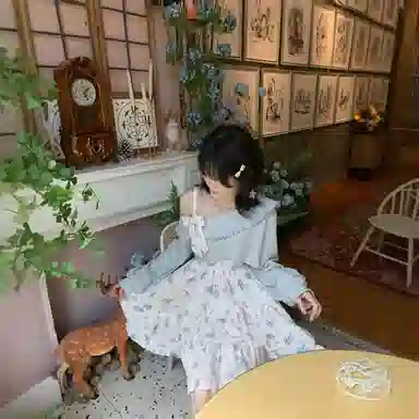 桴生 甜美风多元素融合碎花裙装套装 女款