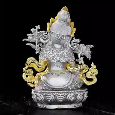 【禅意美学】 喜三福 新中式藏传文化绿度母铜雕佛像艺术收藏文玩饰品  办公室茶室卧室装饰 招财纳福 #好运 铜 首饰配件 男女同款情侣款