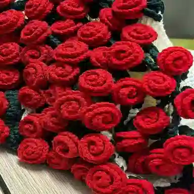 半粒 创意折叠花束毯子手工材料包 玩具