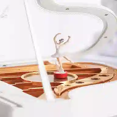 半粒 钢琴八音盒 成品模型