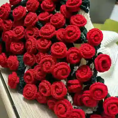 半粒 创意折叠花束毯子手工材料包 玩具