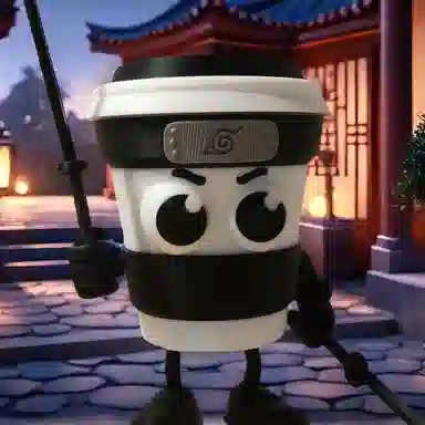 半粒 卡布奇诺忍者创意玩具 拼装模型