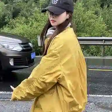 桴生 美式复古时尚设计感小众百搭长袖夹克棉服 女款
