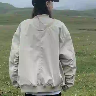 桴生 美式复古时尚设计感小众百搭长袖夹克棉服 女款