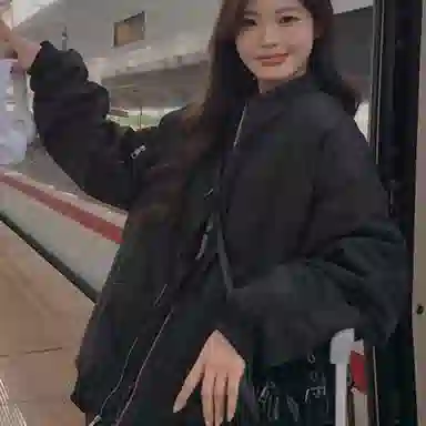 桴生 美式复古时尚设计感小众百搭长袖夹克棉服 女款