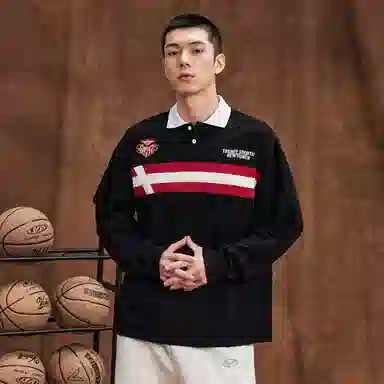 VEIDOORN Retro Stripe Polo Shirt