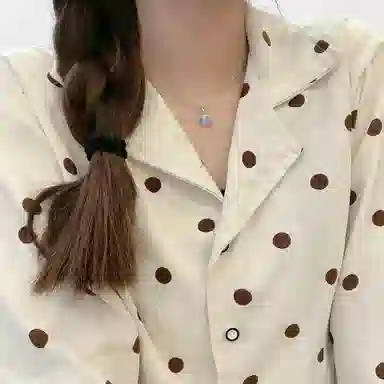 福柚 【可定制 刻字】 经典幸运四叶草莫比乌斯 轻奢小众简约闺蜜百搭高级感设计锁骨链女士 女朋友表白告白礼盒 合金 项链 女款