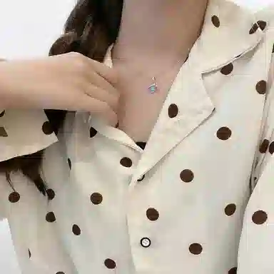 福柚 【可定制 刻字】 经典幸运四叶草莫比乌斯 轻奢小众简约闺蜜百搭高级感设计锁骨链女士 女朋友表白告白礼盒 合金 项链 女款