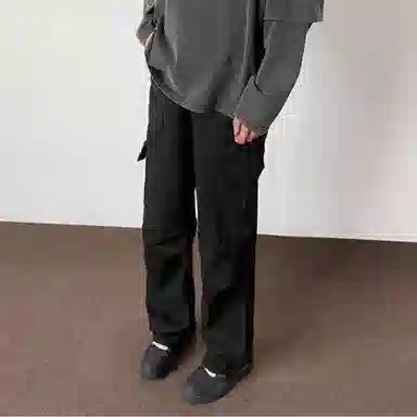 拓菲 机能伞兵工装裤子夏季阔腿裤直筒拖地休闲长裤 男女同款